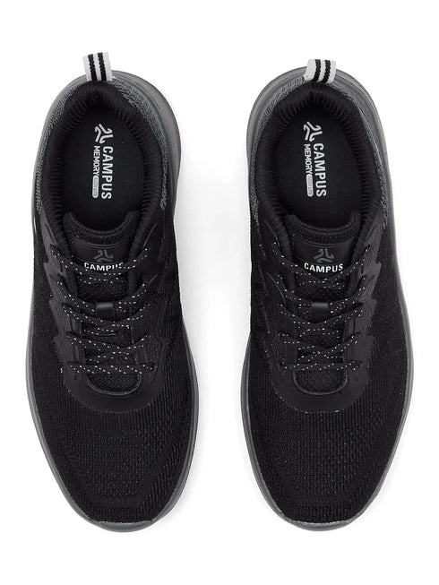 FYBER Black Men's Running Shoes