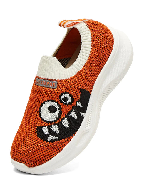 GALRO K Orange Kids Walking Shoes