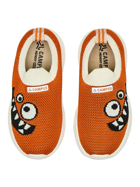GALRO K Orange Kids Walking Shoes