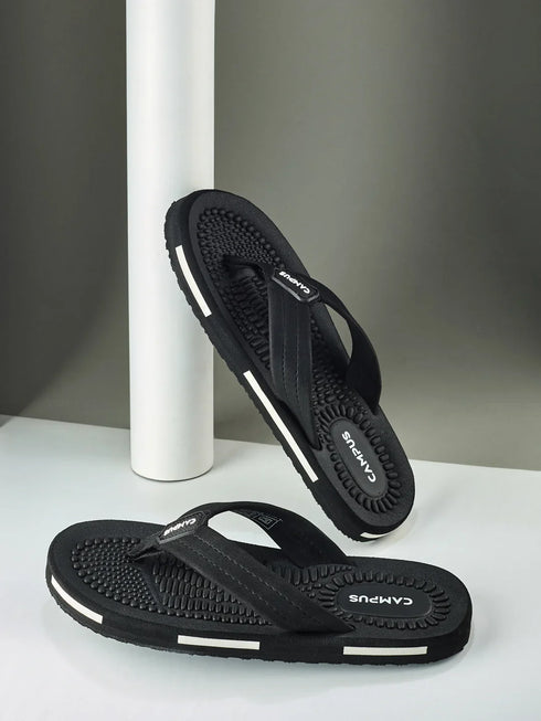 GC-1032-ADV Black Men's Flip Flops
