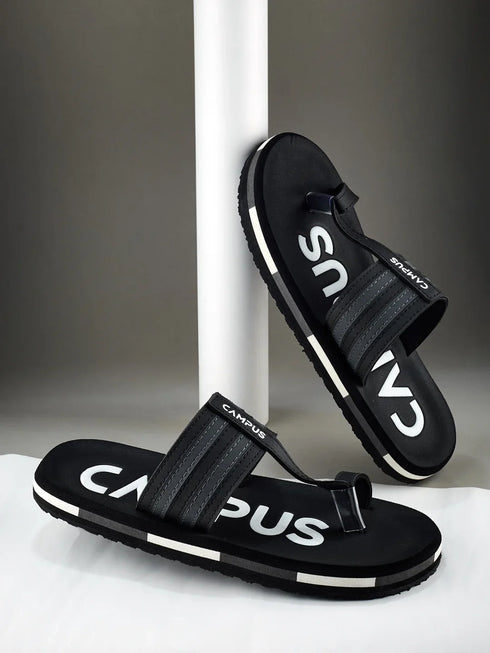 GC-1087 Black Men's Flip Flops