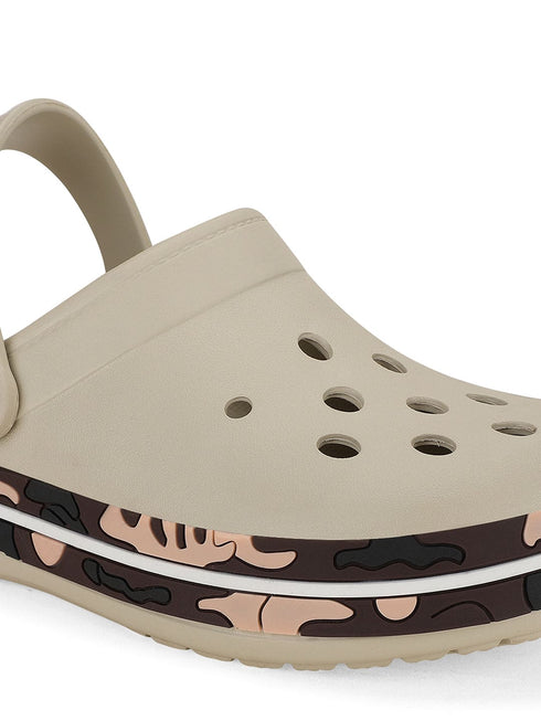 GC-4001 Beige Men's Clogs