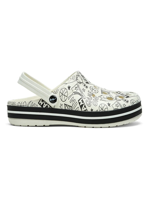 GC-4025 Off White Men's Clogs