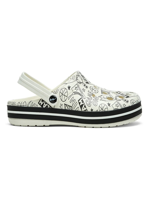 GC-4025 Off White Men's Clogs