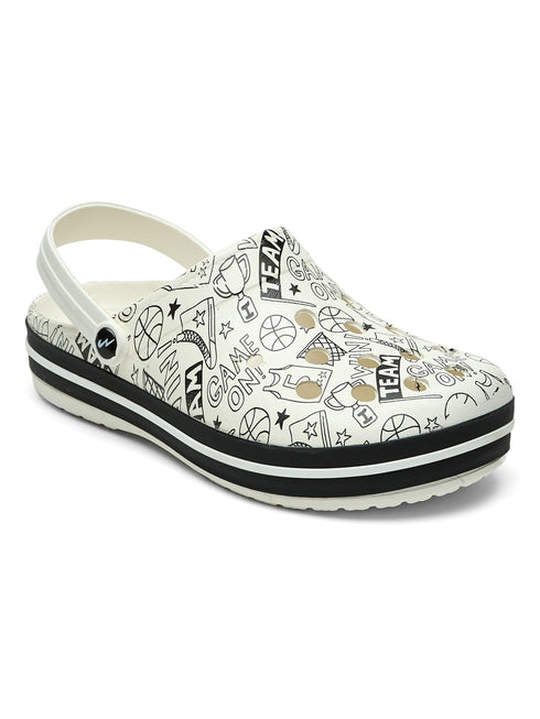 GC-4025 Off White Men's Clogs