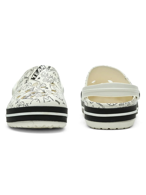 GC-4025 Off White Men's Clogs