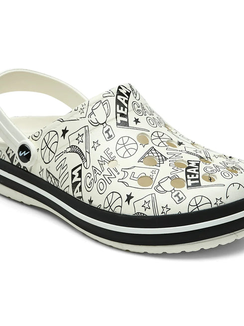 GC-4025 Off White Men's Clogs
