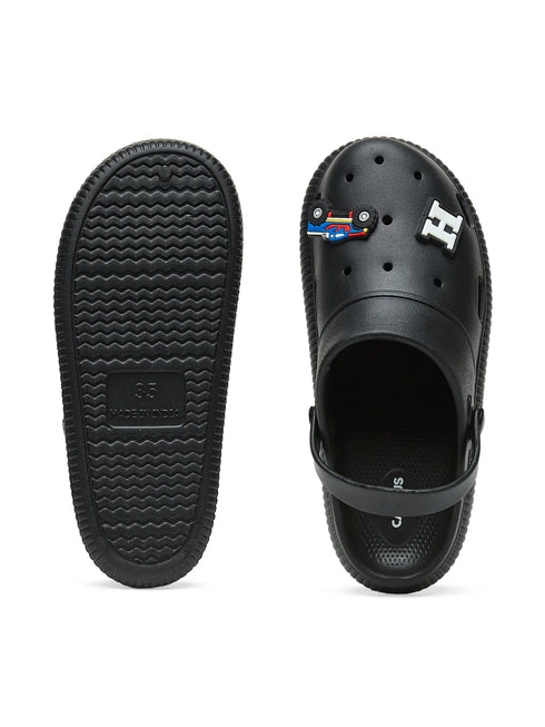 GC-9002C Black Child Clogs