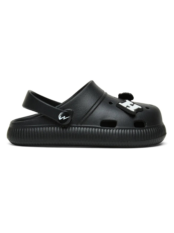 GC-9002K Black Kid's Clogs