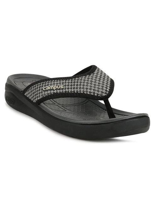 SL-406 Black Men's Flip Flops