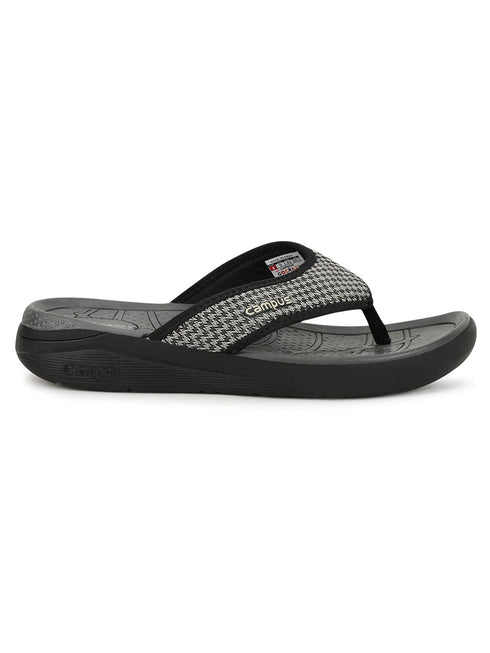 SL-406 Black Men's Flip Flops