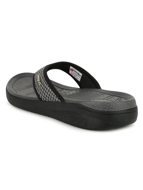 SL-406 Black Men's Flip Flops