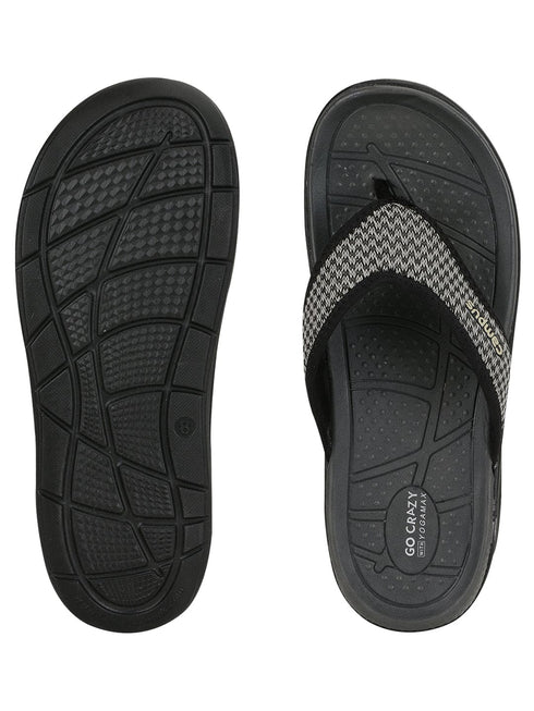 SL-406 Black Men's Flip Flops