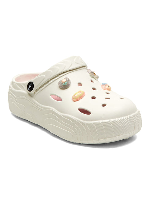GCW-7003 White Women's Clogs