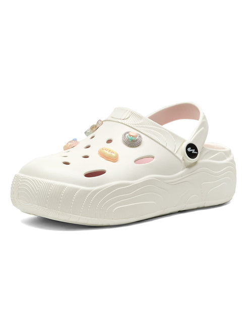 GCW-7003 White Women's Clogs