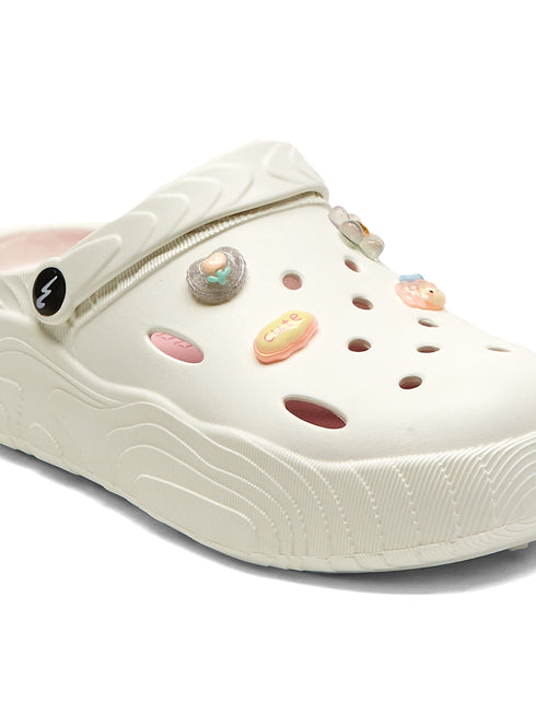 GCW-7003 White Women's Clogs