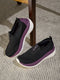GLIMO Black Women's Walking Shoes