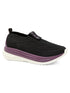 GLIMO Black Women's Walking Shoes