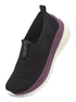 GLIMO Black Women's Walking Shoes