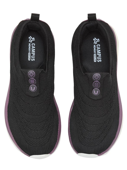 GLIMO Black Women's Walking Shoes