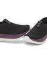 GLIMO Black Women's Walking Shoes