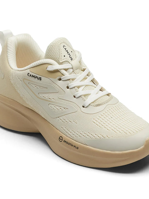 GLIMPSE Off White Women's Running Shoes