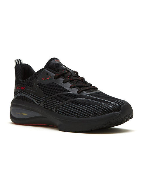 GLITCH Black Men's Running Shoes