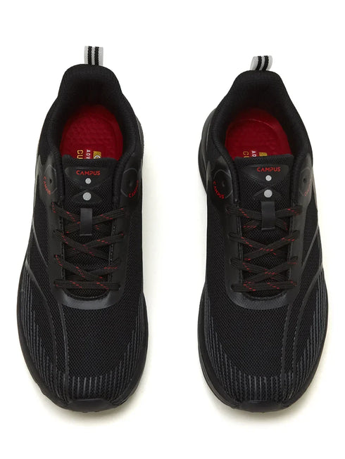 GLITCH Black Men's Running Shoes