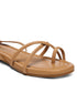 GNIST Beige Tie up Flat Sandal