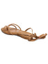 GNIST Beige Tie up Flat Sandal