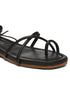 GNIST Black Tie up Flat Sandal