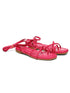 GNIST Hot Pink Tie up Flat Sandal