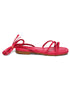 GNIST Hot Pink Tie up Flat Sandal
