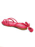 GNIST Hot Pink Tie up Flat Sandal