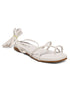 GNIST White Tie up Flat Sandal