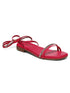GNIST Hot Pink Embellished Tie up Flat Sandal