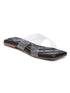 GNIST Clear Cross Strap Black Flats