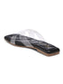 GNIST Clear Cross Strap Black Flats
