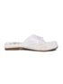 GNIST Clear Cross Strap White Flats