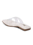 GNIST Clear Cross Strap White Flats