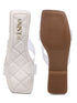 GNIST Clear Cross Strap White Flats