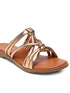 GNIST Arabic Strappy Slip on Copper Flats