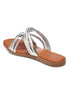 GNIST Arabic Strappy Slip on Silver Flats