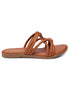 GNIST Arabic Strappy Slip on Tan Flats