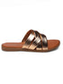 GNIST Comfy Strappy Slip on RoseGold Flats