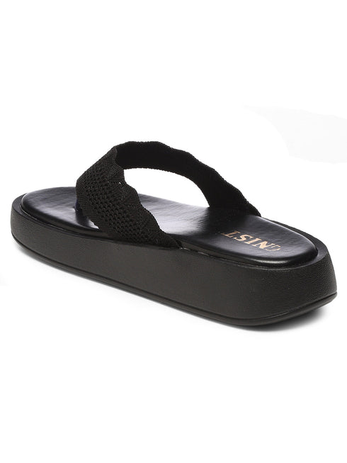 GNIST Flatform Black Platform heels