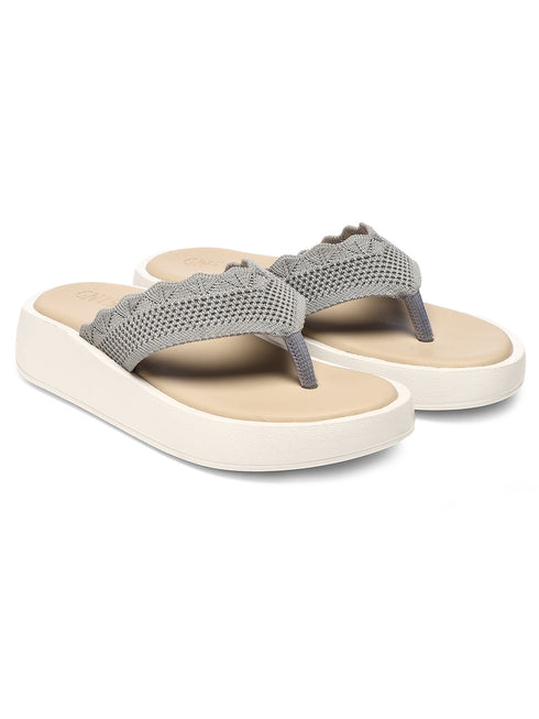 GNIST Flatform Grey Platform heels