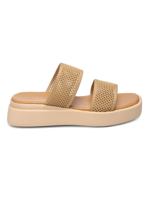 GNIST Flatform Beige Platform heels
