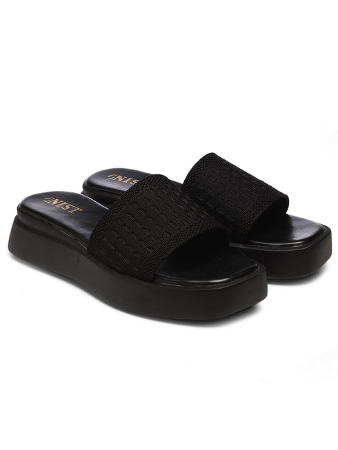 GNIST Flatform Black Platform heels