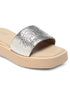 GNIST Metallic Flatform Silver Platform heels